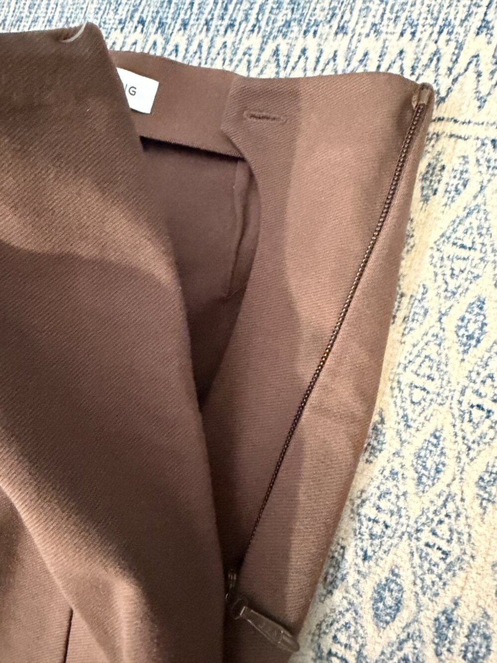 ANINE BING Max Paneled Split-Hem Ponte Pants-Espresso/Brown- US 0/2 MSRP $229 - Picture 8 of 14